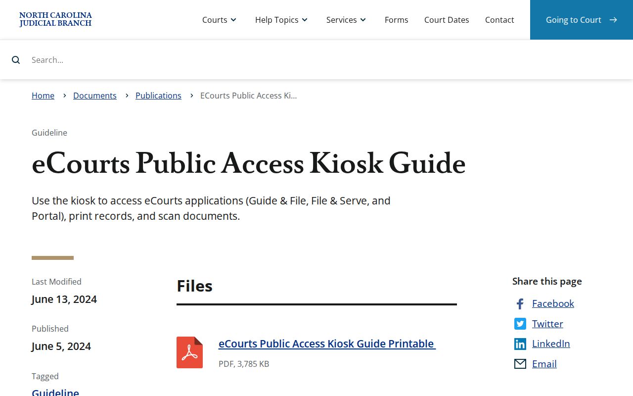 Mitchell County case search eCourts courthouse kiosk guide