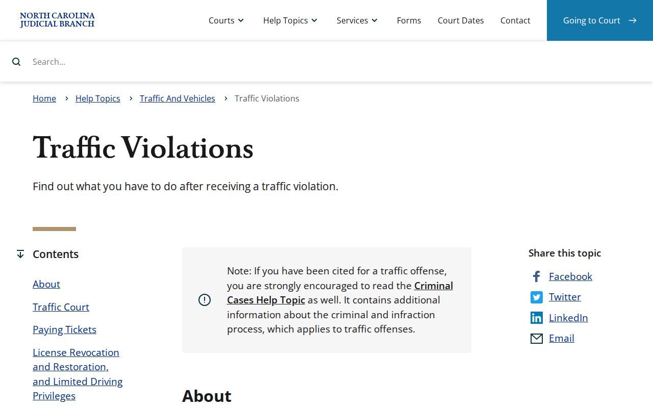 Mitchell County traffic court citation services and state traffic violation guidance